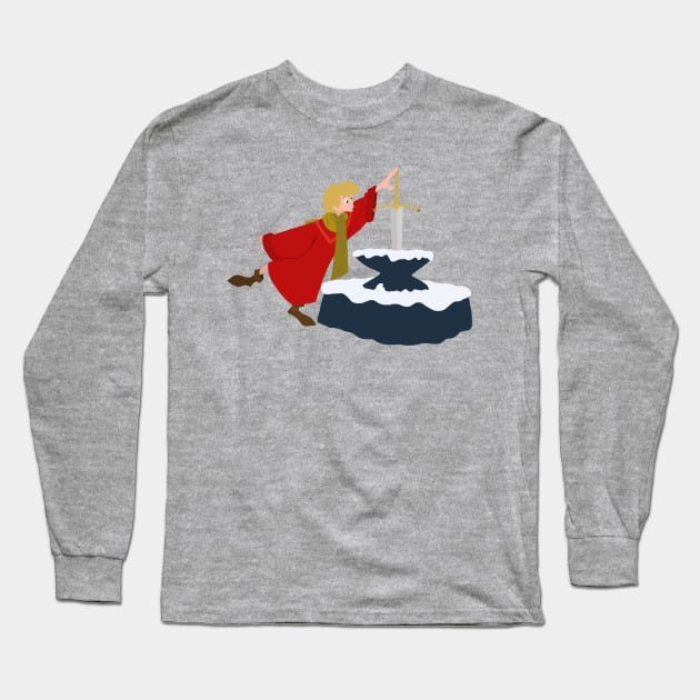 King Arthur Long Sleeve T-Shirt by ElviaMontemayor